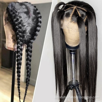 30 32 38 40Inch 360 Frontal Wig Brazilian Bone Straight 13x4 13x6 Lace Frontal Human Hair Wigs 5x5 Lace Closure Wig For Women